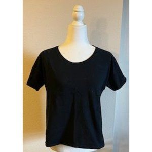 Everlane Drapey Tee, Black, S